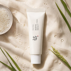 ELUNEA Rice Sun Cream SPF50+ — acabado natural sin residuo blanco del protector solar coreano