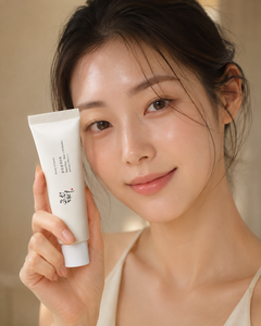 ELUNEA Rice Sun Cream SPF50+ — beneficios del protector solar facial con probióticos de arroz