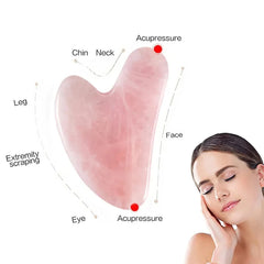 ELUNEA Rose Quartz Gua Sha