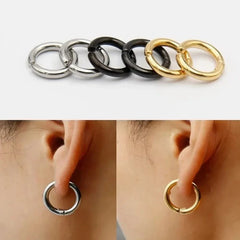 Ear Cuff Celeste · Par dorado sin piercing
