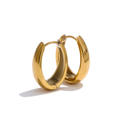 Aros Éclat — aro chunky dorado, variante Dorado