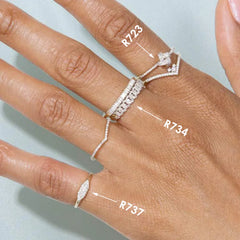 Anillo Line · Fino con Circonitas