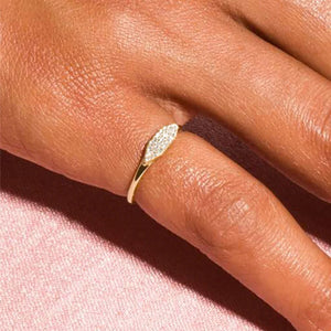 Anillo Line · Fino con Circonitas
