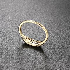 Anillo Line · Fino con Circonitas