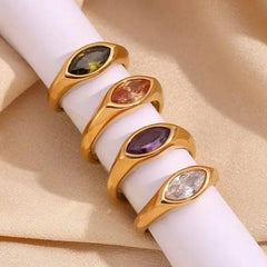Anillo Marquise · Signet 316L