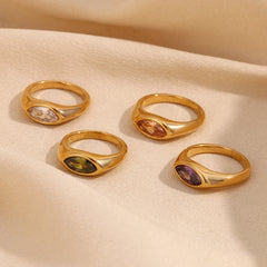 Anillo Marquise · Signet 316L