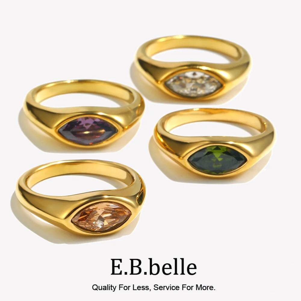 Anillo Marquise · Signet 316L