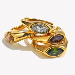 Anillo Marquise · Signet 316L