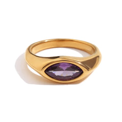 Anillo Marquise · Signet 316L