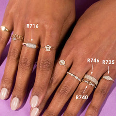 Anillo Line · Fino con Circonitas